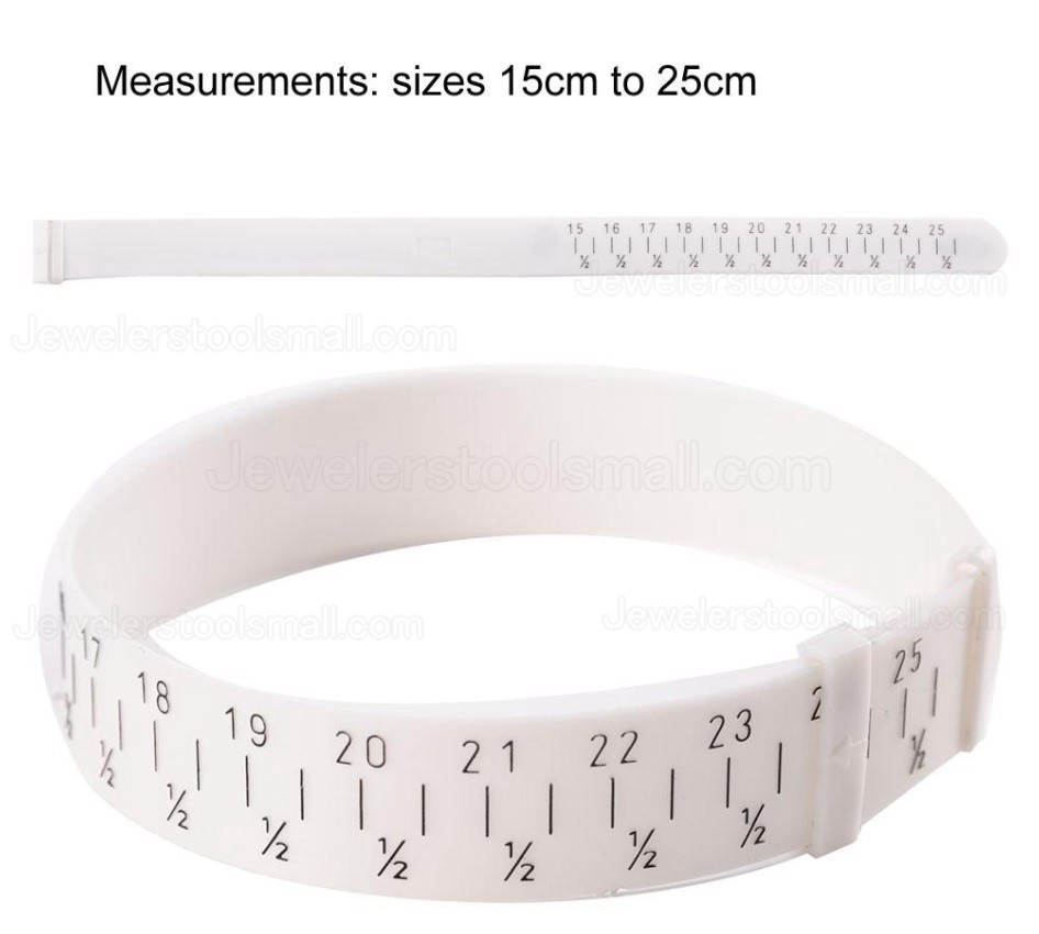 Professional Plastic Bracelet Bangle Gauge Sizer Jewelry Measure Wrist Size Tool