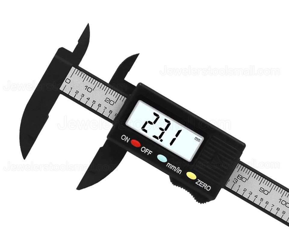 1Pcs 0-100mm Electronic Digital Vernier Caliper Gauge Measuring Tool Measuring Calibre for jewelry measurement