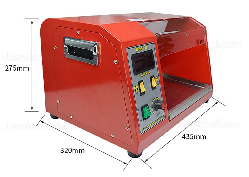 4200RPM Jewelry Polishing Buffing Machine Cloth Wheel Polisher DM-8 with Dust Collector Brench