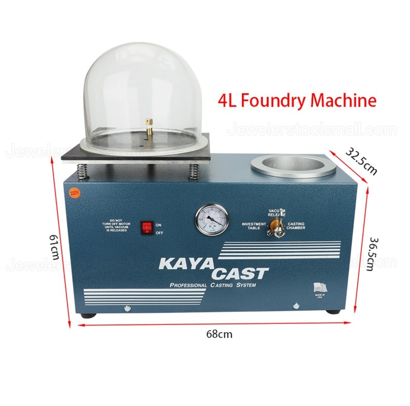 2L Jewelry Vacuum Investing Casting Vacuum Casting Machine with 3 CFM Pump