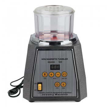 KT-130 Jewelry Magnetic Polishing Tumbler Jewelry Polisher Finishing Machine Jewelry Surface Polishing Grinding Cleaning