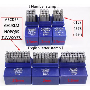 9 Pcs Jewelry Making Tools Stamps Number Set Punch Steel Metal Tool Case Craft Hot 1.5/2/2.5/3/4/5/6/8/9/10mm