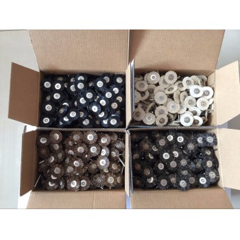 144Pcs/box Jewelry Abrasive Brushes Dremel Accessories Polishing Wheel Set for Dremel Rotary Tools T Shape 22*2.35mm