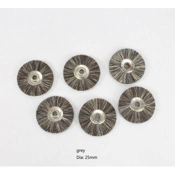 100 Pcs/bag Jewelry Polishing Brown Polishing Brushes without Shank Brush Dia 19mm/22mm/25mm