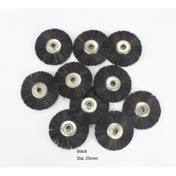 100 Pcs/bag Jewelry Polishing Brown Polishing Brushes without Shank Brush Dia 19mm/22mm/25mm