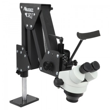 Jewelery 7X-45X Microscope with Stand Jewelry Optical Tools Super Clear Microscope with Magnifier Stand Diamond Setting ZQ-1