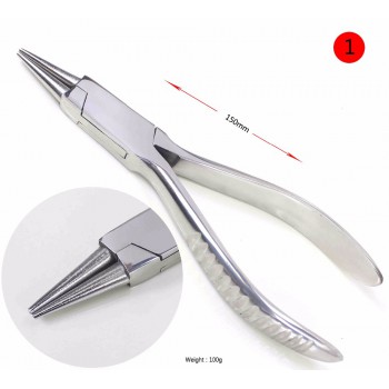 Stainless Steel Pliers Professional Flat Nylon Jaw Pliers for DIY Jewelry Tools