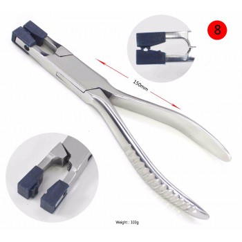 Stainless Steel Pliers Professional Flat Nylon Jaw Pliers for DIY Jewelry Tools