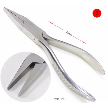 Stainless Steel Pliers Professional Flat Nylon Jaw Pliers for DIY Jewelry Tools