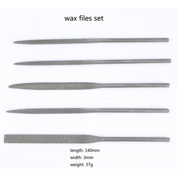 5Pcs Half Round Wax File Jewelry Tool for Carving and Filing Jewellery Making Instrument