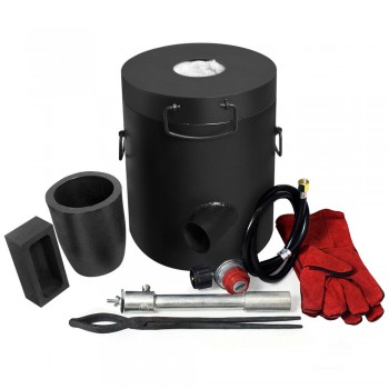 6KG Gas Propane Jewelry Melting Furnace Refining Forge Copper Gold Silver Aluminum Metal Melting Furnace
