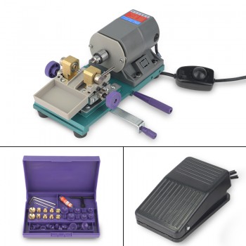 420W Amber Holing Machine Stone Pearl Drilling Machine Jewelry Making Equipment Beading Polishing Tools Grey Color