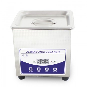 1.3L Mini Industry Heated Ultrasonic Cleaner Heater Timer Stainless Steel