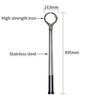 Big Size Stainless Steel Wretch 8KG Crucible Tong For Picking Up Graphite Crucible