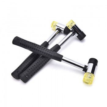 Multifunctional 25mm 30mm 35mm 40mm Double Face Tap Hammer Nylon Head Rubber Mallet