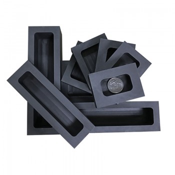 100g-500g Graphite Ingot Bar Mould Crucible for Melting Gold Casting Refining Silver Ingot