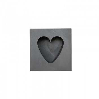 Heart Shape Graphite Ingot Bar Mold Mould Crucible for Melting Gold Silver