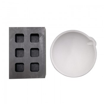 Square shape Graphite Ingot Bar and 150g Ceramic Quartz Bowl Gold Silver Melting Tools