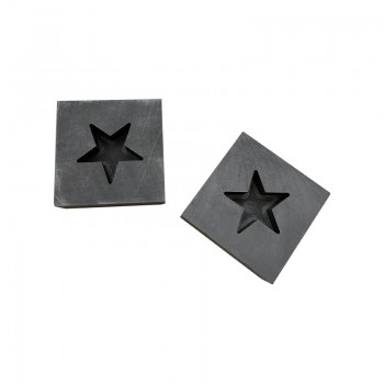 Small Star Shape Graphite Ingot Bar Gold Silver Cooper Metal Casting Ingot