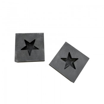 Small Star Shape Graphite Ingot Bar Gold Silver Cooper Metal Casting Ingot