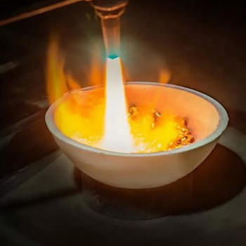 500g High Quality Ceramic Bowls Quartz Melting Crucible Silica Melt Dishes Pot Crucible Casting for Gold Silver