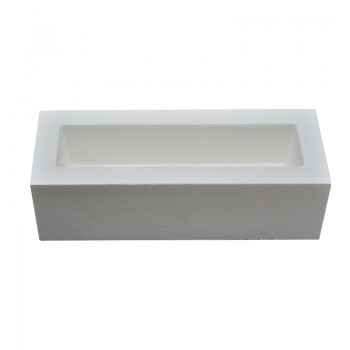 Middle Size Rectangle Ceramic Crucible for Melting Gold / Silver / Copper