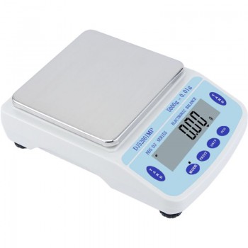 5000g x 0.01g Electronic Bench Scale Table Top Laboratory Balance Silver Jewelry Range