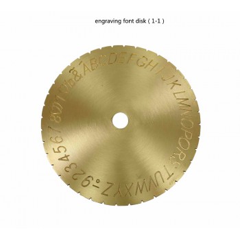 Arabic Letter New Letter Type Dial Font Disc Modern Block Inside Ring Engraving Machine 12.7cm