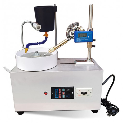 Gem Faceting Machine Gemstone Lapidary Jade Grinding Jewellers Polishing Machine Digital Display