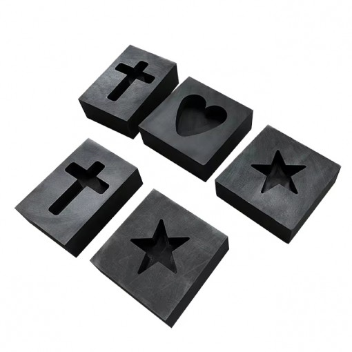 Graphite Crucible Graphite Molds with Heart Style / Star Style / Cross Style