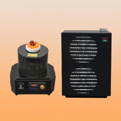 1KG 1600 Degrees Portable Small Induction Gold Smelting Furnace with 4L Water Chille Kit