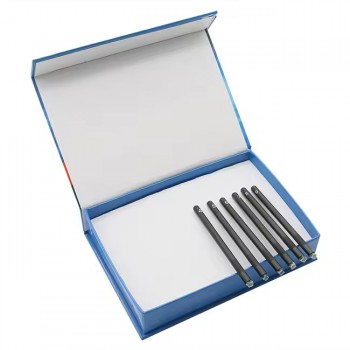 Fable Mohs Hardness Level Tester Inlaid with Pure Gemstones Mohs Hardness Pencil 4-10 Set