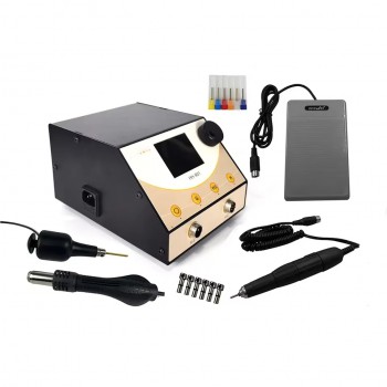 HH-R01 3-in-1 Jewelry Engraving Machine Micromotor for Carving Drilling Heating 35000RPM Handpiece