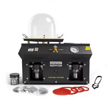 YALI CX Series 2L/ 4L/ 6L Small Jewelry Vacuum Casting Machine for Gypsum Mold and Gold Melting