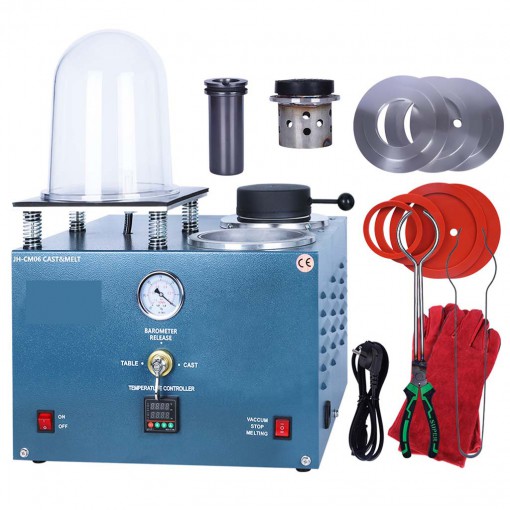 2L /4L / 6L Lost Wax Method Jewelry Vacuum Investing Casting Machine