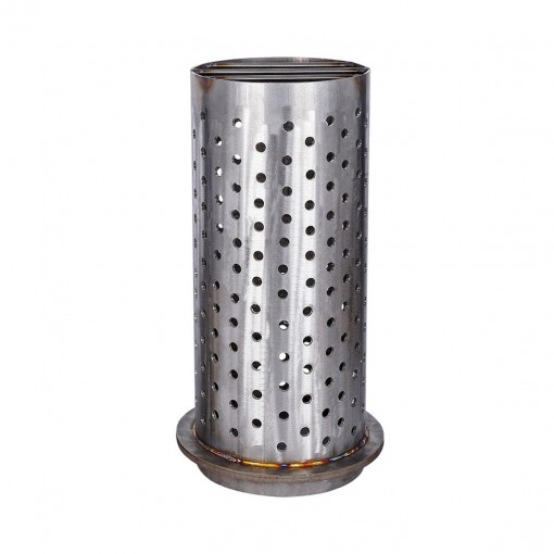 8.6 Inches Stainless Steel Jewelry Making Vacuum Casting Flask Perforated Flanged Design