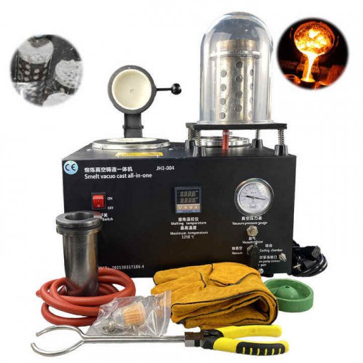 2000W 1250°C Digital Jewelry Vacuum Casting Machine Lost Wax Casting Jewelry