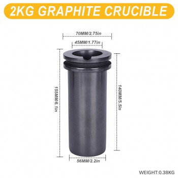 1Pcs 1KG / 2KG / 3KG Gold Melting Furnace Crucible Gold Melter Crucible Graphite Crucible