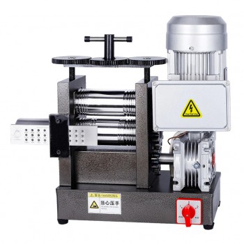 750W 160mm Jewelry Electric Rolling Mill Machine With Square DrawPlates for Metal Sheet and Wire