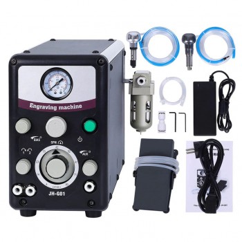 JG-G01 100W Double-Handle Jewelry Pneumatic Engraving Machine 8000RPM