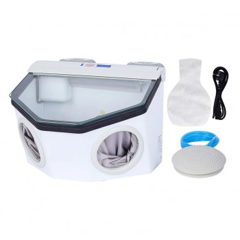 PS-7 16W 20L Universal Jewelry Sandblaster Manual Dry Sandblasting Machine