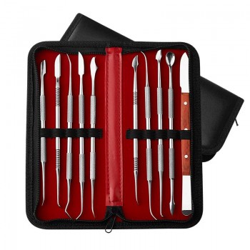 10Pcs Jewelry Carving Tool Engraving Set Stainless Steel with Storage Case