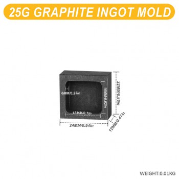 Graphite Ingot Molds for Gold Silver Metal Melting Casting
