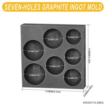 Porous Shaped Jewelry Making Graphite Ingot Molds for Gold Silver Metal Melting Casting