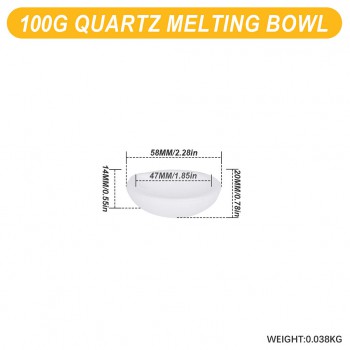 Ceramic Quartz Crucible Bowl for Gold Silver Metal Melting Casting
