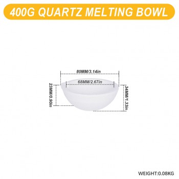 Ceramic Quartz Crucible Bowl for Gold Silver Metal Melting Casting