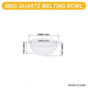 Ceramic Quartz Crucible Bowl for Gold Silver Metal Melting Casting