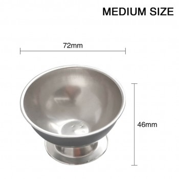 Stainless Steel Round Alum Cups for Jewelry Processing Gold Striking Tools