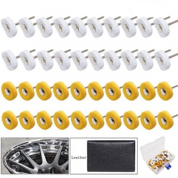 40Pcs Jewelry Making Muslin Polishing Buffing Wheel Set for Dremel Rotary Tools