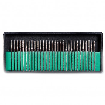 30Pcs Jewelry Making Diamond Burrs Drill For Dremel Craftsman Rotary Tool